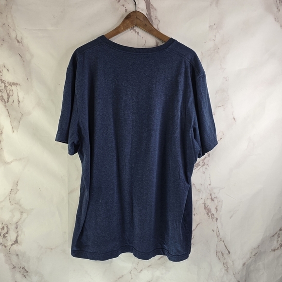 Travis Mathew T Shirt Mens XXL Blue Short Sleeve Crew Neck Spellout Graphic Pima - Picture 5 of 10